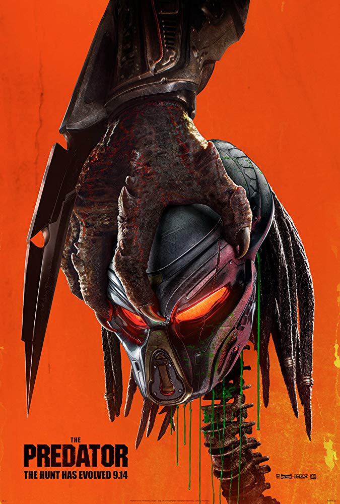 The poster for The Predator, the movie that Horror Movie Talk is reviewing this week.