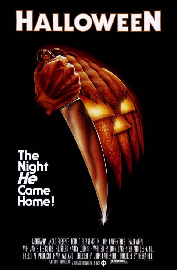 Halloween Movie Poster from 1978 for our Horror Movie Podcast