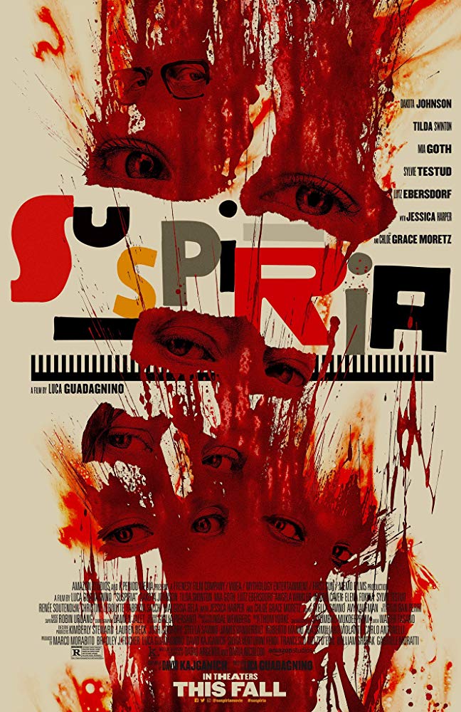 Suspiria (2018) poster, the movie movie being reviewed this week on Horror Movie Talk