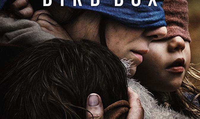 The poster for Bird Box, a Netflix horror movie being reviewed by Horror Movie Talk