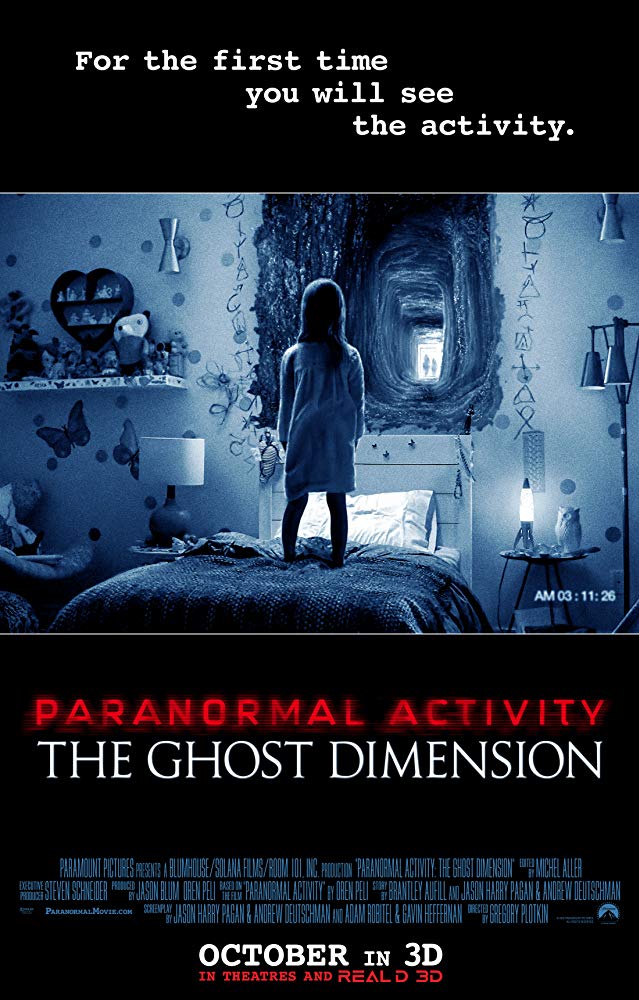 Paranormal Activity Ghost Dimension movie poster