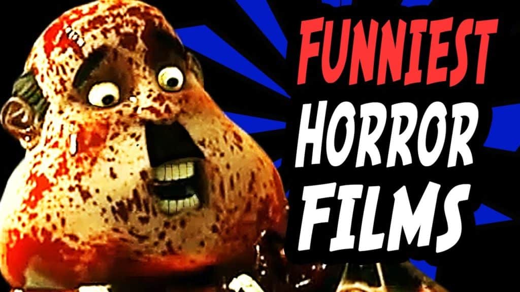 Funniest horror films with a claymation man covered in blood