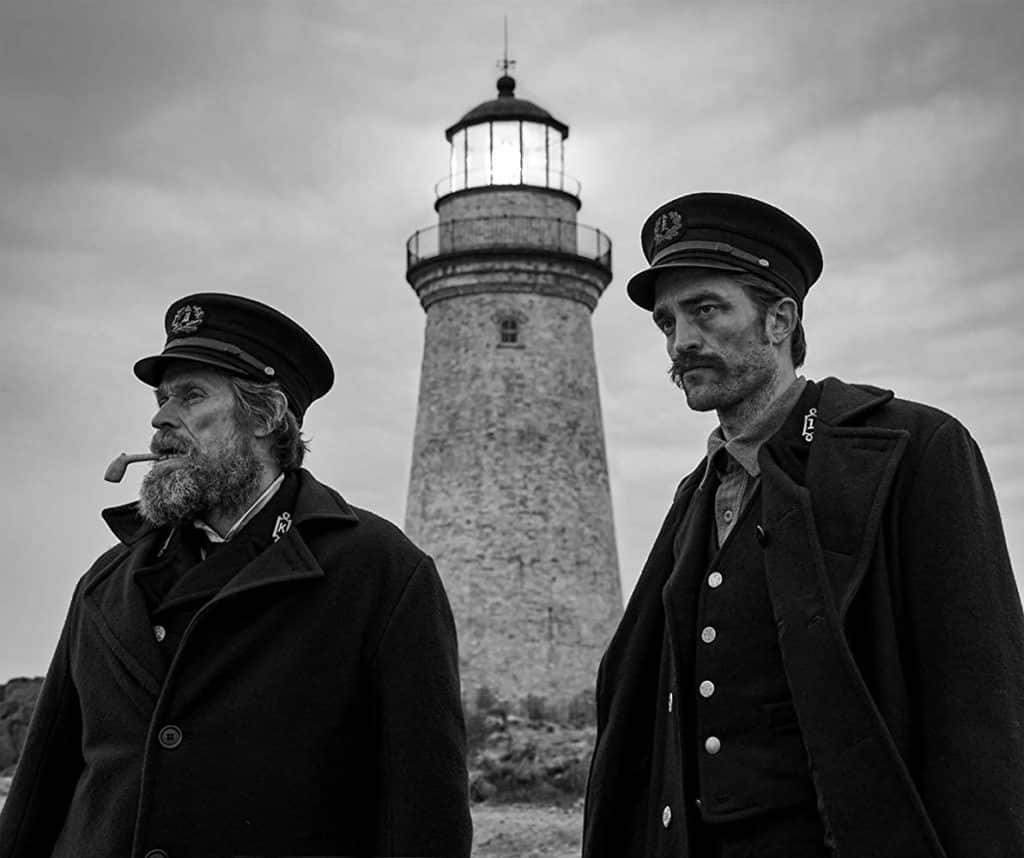 Defoe and PAttinson in The Lighthouse