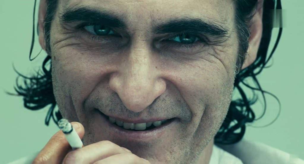 Joker smiling with cigarette