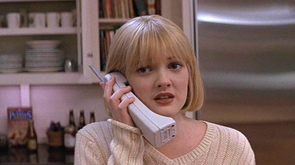 Drew Barrymore on the phone in Scream