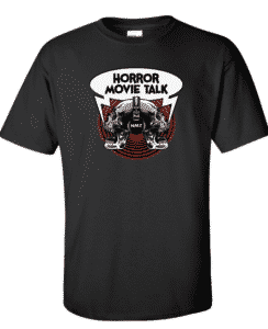 Horror Movie Talk Black Logo Tee