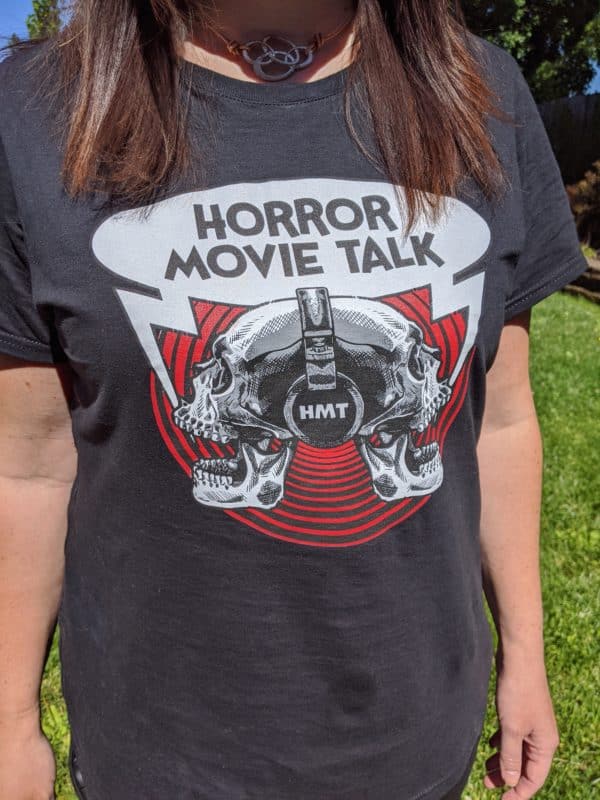 Horror Movie Talk Ladies Black T-Shirt