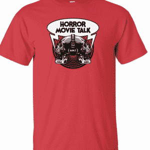 Horror Movie Talk Red Logo Tee