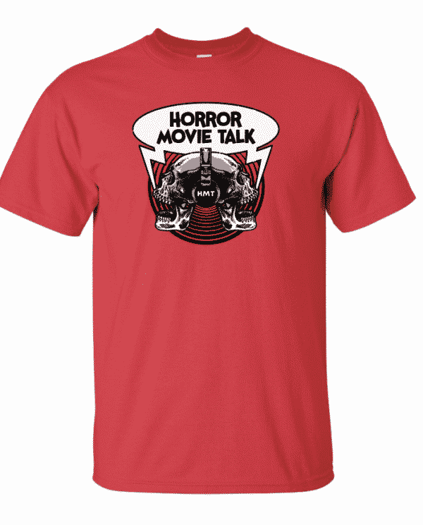 Horror Movie Talk Red Logo Tee