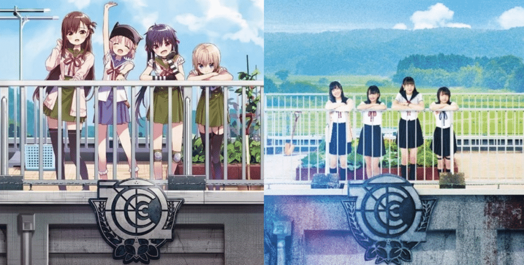 School-Live Anime Vs Film