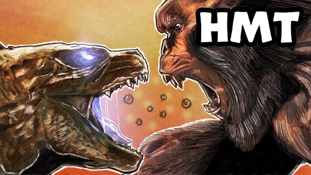 Godzilla vs Kong Illustration Horror Movie Talk Podcast