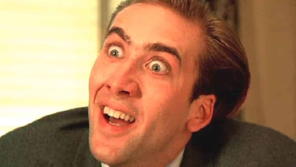 Nic Cage in vampire's kiss