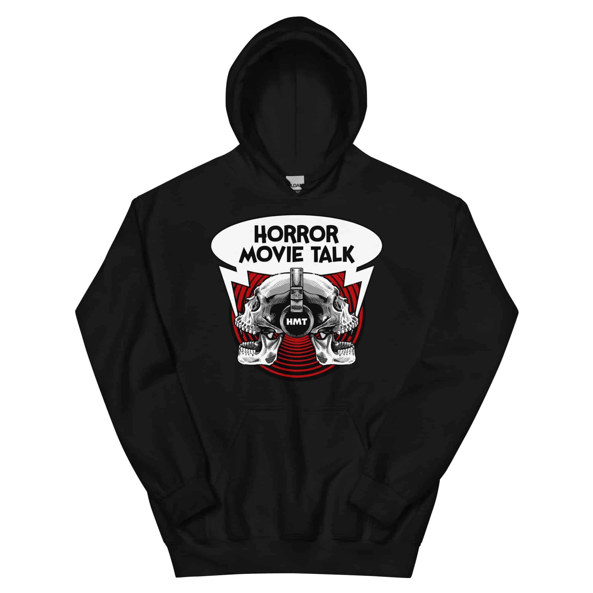 Horror movie hoodie black deals and white