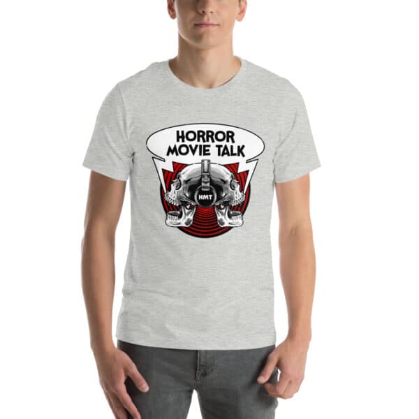 Horror Movie Talk logo t-shirt - Unisex - Image 4