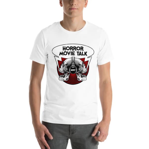 Horror Movie Talk logo t-shirt - Unisex - Image 5