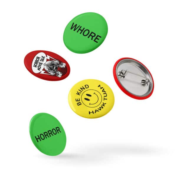 VHS Sticker Inspired Pins for HMT Whores - Image 6