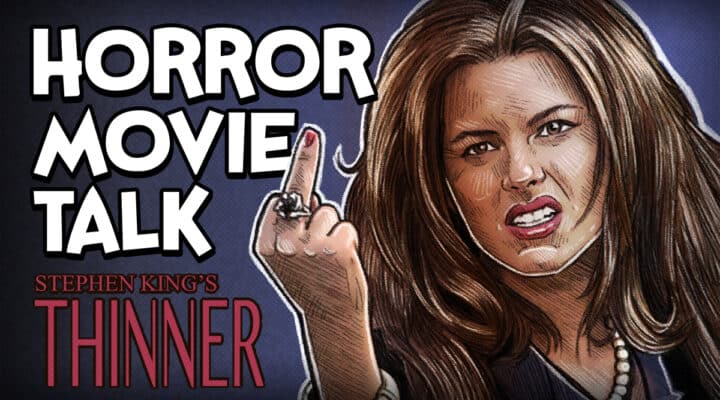 Thinner Review Featured Image - Horror Movie Talk - Gypsy Woman giving the middle finger.